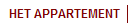 HET APPARTEMENT